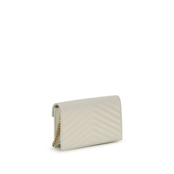 Saint Laurent Beige Calf Leather Bos Taurus Women's Wallet - Picture 3 of 4